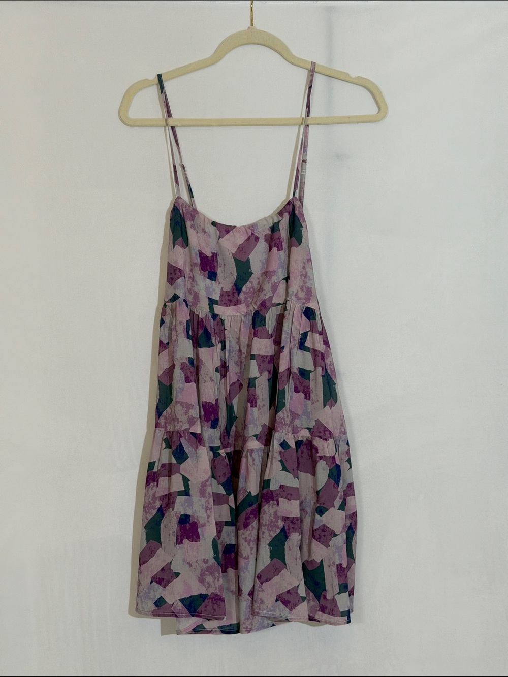NWT Stillwater Memz Mini Dress Size M In 50 Shades Print Purple Blues